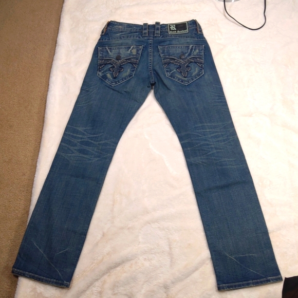 NWOT Rock Revival | Men's Peyron Straight Denim Jeans Size 32 - Picture 6 of 13